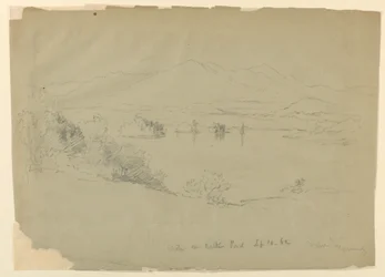 Landscape Sketch, Walker Pond, New Hampshire