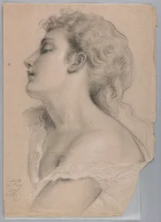 Mrs. B as Peace, Study for 