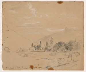 Sketch of Villeneuve, Lake Geneva