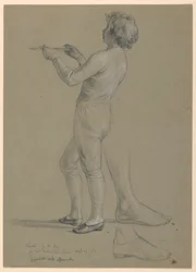 Study of Boy Holding a Salver for 
