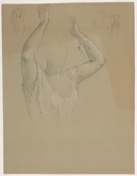 Woman With Hands Raised