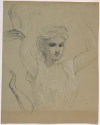 Woman With Hands Raised