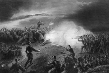 Attack and Repulse of the Russians, Before Sebastopol, Crimean War, 1857