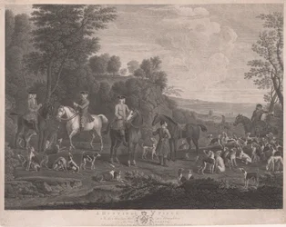 A Hunting Piece in the Hunting Hall at Houghton