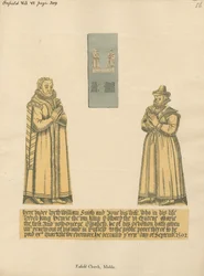 Brass Plate for William and Jane Smith from Enfield Church