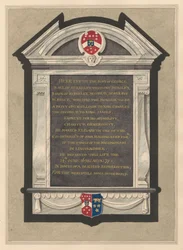Memorial of George, Earl of Berkeley from Cranford Church