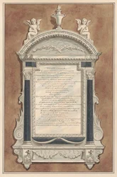 Memorial to Francis Phelips, from Sunbury Church