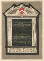 Memorial to George Lord Berkeley from Cranford Church