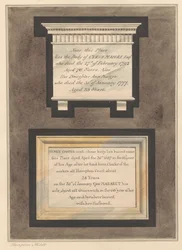 Memorials to Cyrus Maigre, Ann Maigre and Henry and Margaret Cooper from Hampton Church