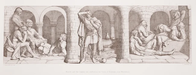 Harold and the Saxons Confined in the Castle of Beaurain