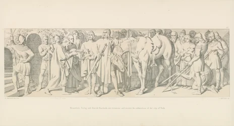 Meanwhile, Tostig and Harold Hardrada are victorious and receive the submission of the City of York