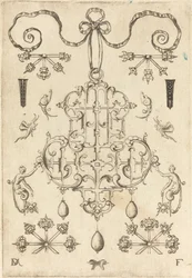 Large Pendant with Three Drops Below