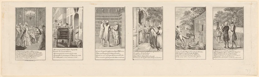 6 of 12 Plates of Moral and Satirical Content, Part 1