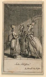 An Elderly Woman Scolding a Girl, Illustration of the Play 