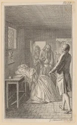 Belford Finds Clarisse During His Visit to the Prison in the Dungeon Room of the Executioner Rowland