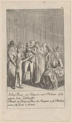 Plate 12 from the series "Medieval and Modern History"