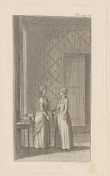 Hanne and Mariane in the White Comedy "Envy Brings About Its Own Ruin"