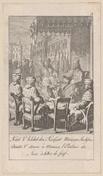 Charles V Invests Elector Maurice of Saxony, Plate 3 from the Series “Ancient, Medieval and Modern History”
