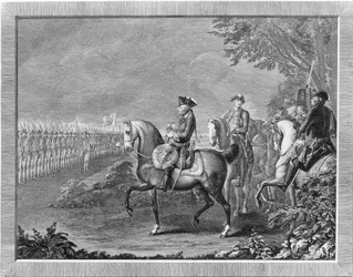 King Frederick II. Guard Parade in Potsdam