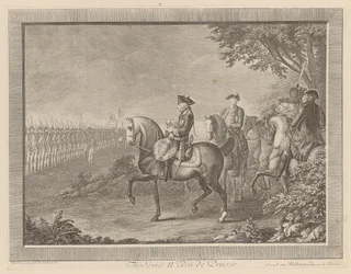 King Frederick II of Prussia, Guard Parade in Potsdam