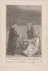 The Pastor of Morkendorf Embarrasses Minchen, Plate 5 from the Series “The Call to the City”