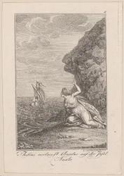 Theseus Leaves Ariadne on the Island of Naxos, Plate 4 for Becker