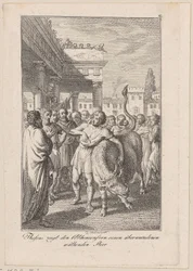 Theseus Shows the Athenians a Vanquished Furious Bull, sheet 2 for Becker