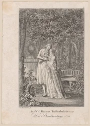 Title Engraving for "The Courtship" by W. G. Becker