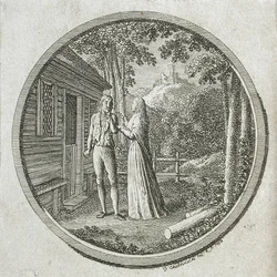 Title Page and Vignette for La Fontaine