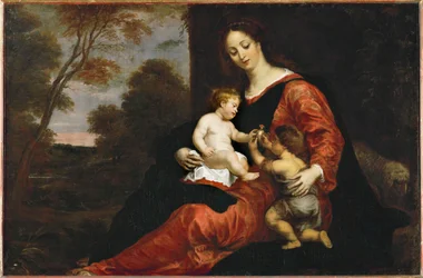 Saint Mary with Infant Jesus and Young Saint John and Goldfinch