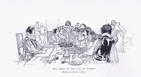 Don Diego at the Inn of Viveros, from The Magazine of Art 1893, Cassell and Company