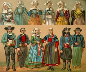 French National Costume, Late 19th Century
