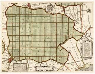 Beemsterlants Caerte, Historic Map of Beemster, the Netherlands
