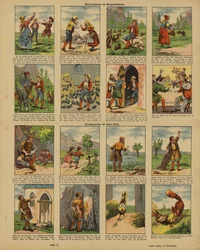 Two Danish Fairytales Told in Cartoon Strip Form