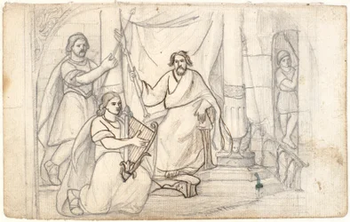 David Playing the Harp for Saul
