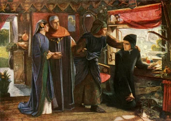 Dante Drawing the Angel, 1853, c1912