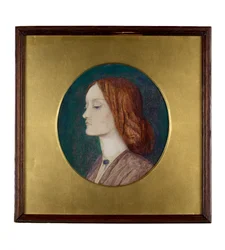 Portrait of Elizabeth Siddal facing left