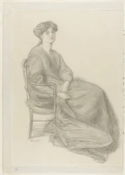 Mrs. William Morris Seated in Chair