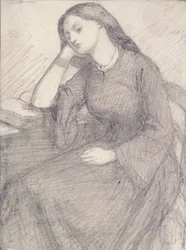 Portrait of Elizabeth Siddal, Seated, c1840s