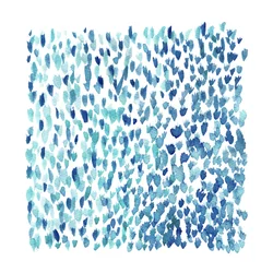 Blue Watercolor Drops