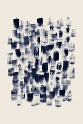 Navy Brushstroke Abstract