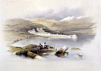 Town of Tiberias Looking Towards Lebanon, Plate 35 from Volume I of 