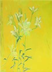 Lillies on Yellow