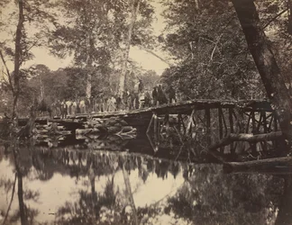 Military Bridge, Across the Chickahominy, Virginia, 1862