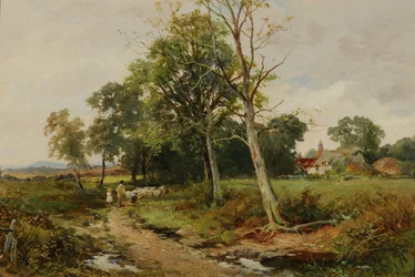 A Worcestershire Lane Scene