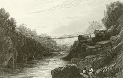 Grass Rope bridge at Teree, Gurwall