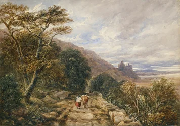 Country Track leading to Harlech Castle, 1842