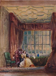 The interior of the long gallery, Haddon Hall, Derbyshire