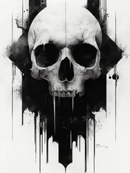 Dark Gothic Skull