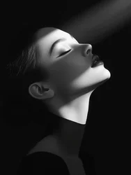 Elegant Upward Gaze